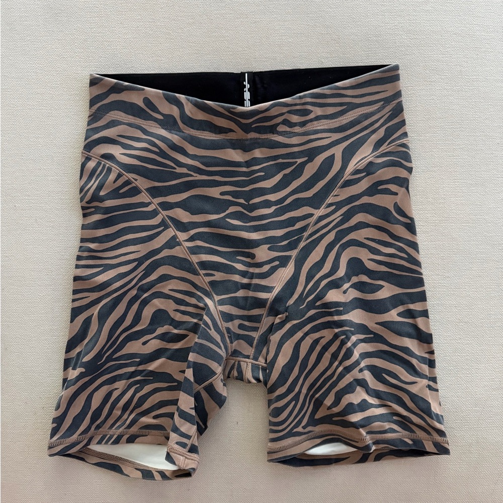 Adam Selman sport French cut zebra biker shorts size M - Picture 6 of 6